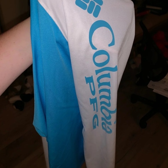 Colombia blue and white Swim shirt - Picture 3 of 3